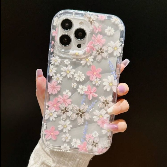 Other - ⚠️Clearance iPhone 14/Pro/Pro Max Pink Floral Phone Case